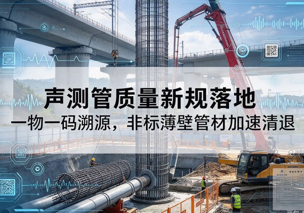 子洲声测管质量新规落地，一物一码溯源，非标薄壁管材加速清退